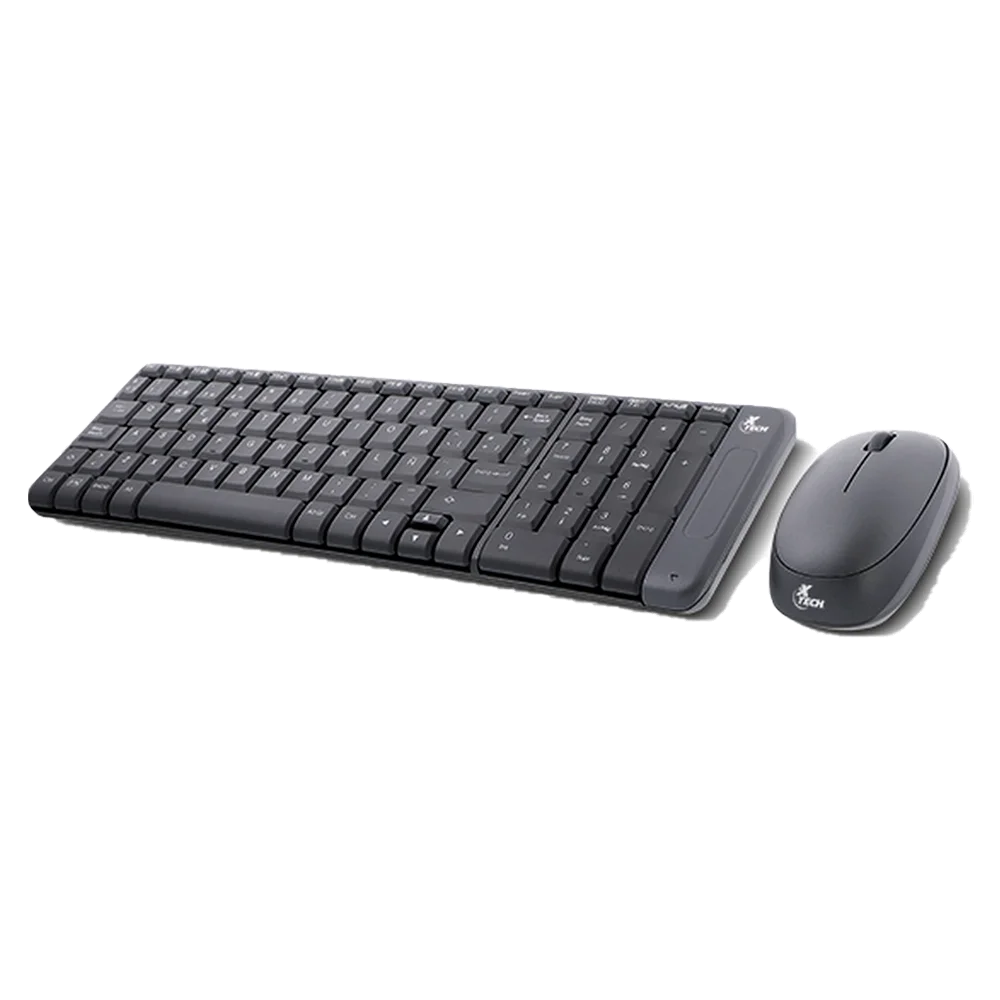 TECLADO CON MOUSE XTECH WIR XTK-310S ESP/ NEGRO